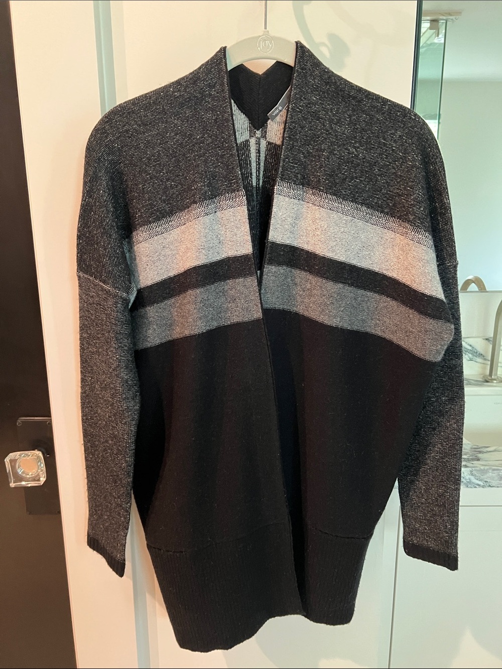Vince Variegated Stripe Cardigan
